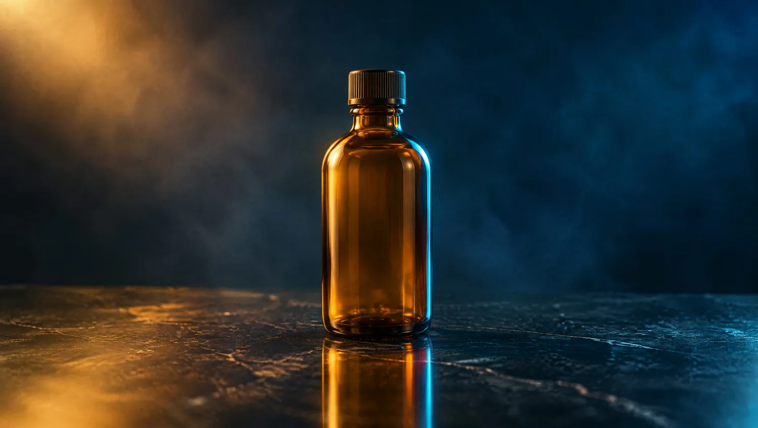 Studio light යටතේ ඇති ceramic product එකක්, එක් පැත්තක සාමාන්ය photo එකක් ලෙසත් අනෙක් පැත්තේ අවසන් advertisement එකක් ලෙසත්.